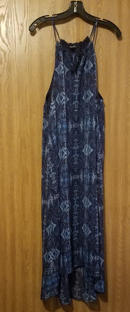 Lucky Brand - Blue Paisley Maxi Dress XL